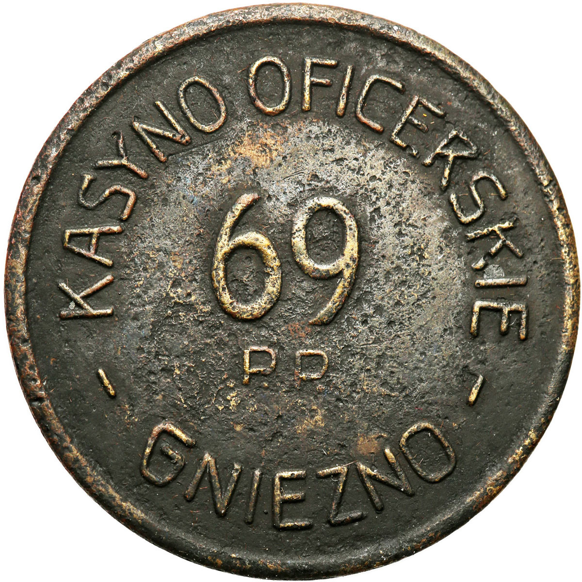 Gniezno - 1 złoty Kasyna Oficerskiego 69 Pułku Piechoty
